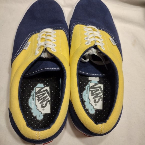 🌎 Vans || ComfyCush Era Low Top Yellow/Blue - Picture 6 of 8